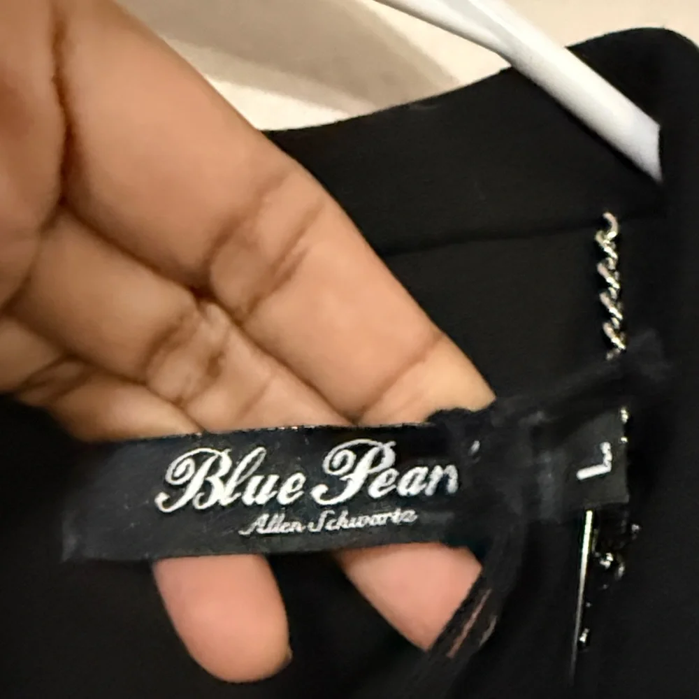 NWT Black Sleeveless moto style Vest with Silver Zippers made in USA L - Picture 5 of 10